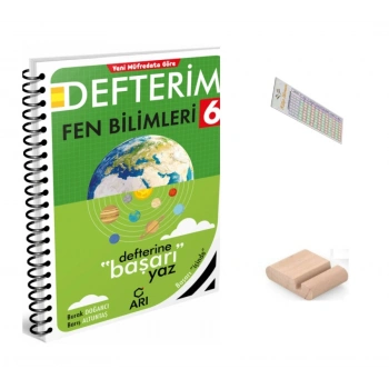 6.Sınıf Fen Bilgisi Defterim 2027 Maarif Model +Telefon Tutucu +Çözüm Ayracı