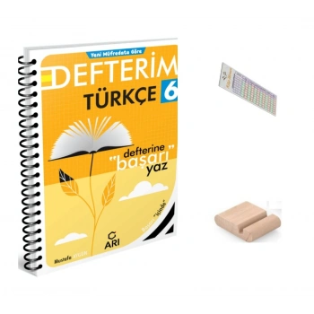 6.Sınıf Türkçe Defterim 2027 Maarif Model +Telefon Tutucu +Çözüm Ayracı