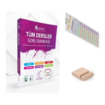 6.Sınıf TÜM DERSLER SORU KİTABI 2027 Maarif Model+Çözüm Ayracı+Telefon Tutucu