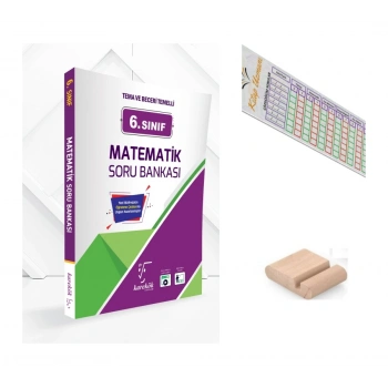 6.Sınıf Matematik Soru Bankası 2027 Maarif Model +Çözüm Ayracı+Telefon Tutucu