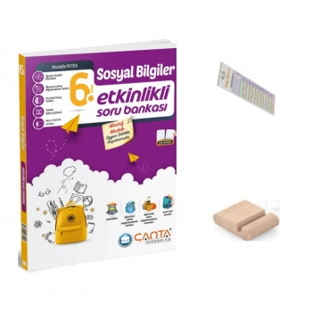6.Sınıf Sosyal Bilgiler Etkinlikli Soru Bankası Maarif Model 2027+Çözüm Ayracı+Telefon Tutucu