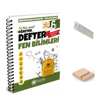 6.Sınıf Fen Bilimleri Öğreten Defter Maarif Model 2027+Çözüm Ayracı+Telefon Tutucu