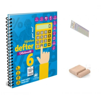 6.Sınıf Matematik Öğreten Defter Maarif Model 2027+Çözüm Ayracı+Telefon Tutucu