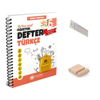 6.Sınıf Türkçe Öğreten Defter Maarif Model 2027+Çözüm Ayracı+Telefon Tutucu