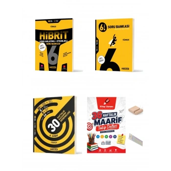 6.Sınıf Türkçe SETİ(Soru Bankası-Hibrit-Deneme)+Çözüm Ayracı+Telefon Tutucu