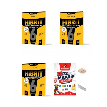 6. Sınıf Türkçe Sosyal Fen HİBRİT Soru Bankası+Çözüm Ayracı+Telefon Ayracı