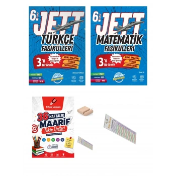 6.Sınıf Jett Türkçe Matematik Fasikülleri 2027 Maarif Modeli+Çözüm Ayracı+Telefon Tutucu
