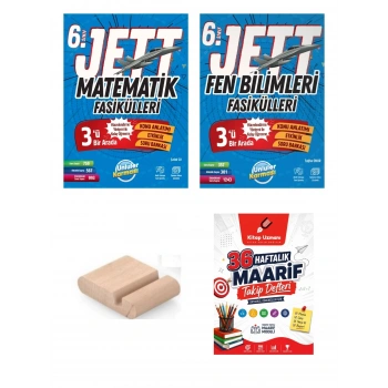 6.Sınıf Jett Matematik Fen Fasikülleri 2027 Maarif Modeli+Maarif Ayracı+Telefon Tutucu