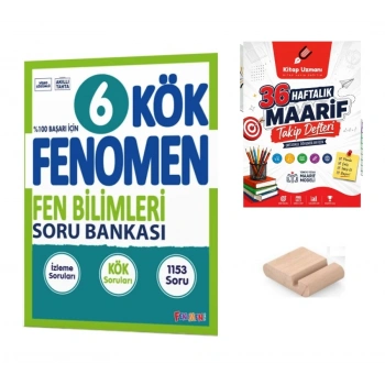 6.Sınıf KÖK Fenomen Fen Bilgisi Soru Bankası 2027 Maarif Model+Telefon Tutucu+Maarif Defteri