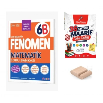 6.Sınıf 6B Matematik Soru Bankası 2027 Maarif Model+Telefon Tutucu+Maarif Defteri