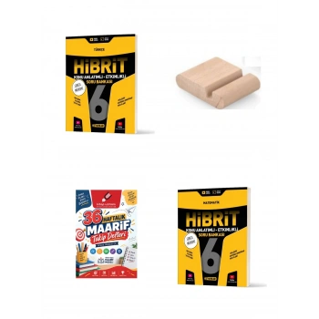 6. Sınıf Matematik Türkçe Sosyal HİBRİT Soru Bankası+Çözüm Ayracı+Telefon Ayracı
