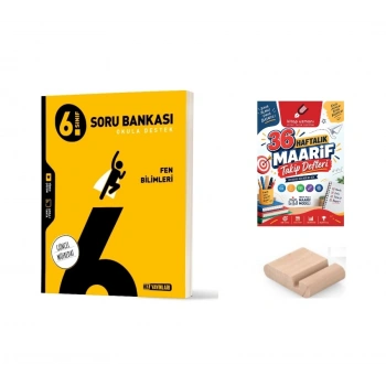 6. Sınıf Fen Bilimleri Soru Bankası+Çözüm Ayracı+Telefon Tutucu