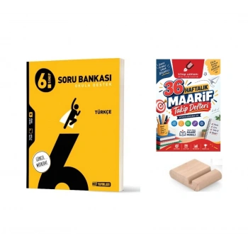 6. Sınıf Türkçe Soru Bankası+Çözüm Ayracı+Telefon Tutucu