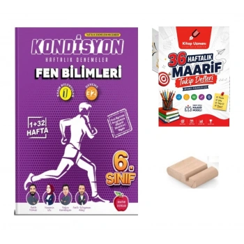 6.Sınıf Fen KONDİSYON Haftalık Kazanım Deneme 2027 Maarif Modeli+Telefon Tutucu+Maarif Defteri
