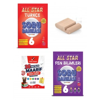 6.Sınıf Fen Bilimleri Türkçe ALL STAR Soru Bankası 2027 Maarif Modeli+Telefon Tutucu+Maarif Defteri