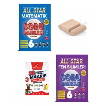 6.Sınıf Matematik Fen ALL STAR Soru Bankası 2027 Maarif Modeli+Telefon Tutucu+Maarif Defteri