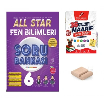 6.Sınıf Fen Bilimleri ALL STAR Soru Bankası 2027 Maarif Modeli+Telefon Tutucu+Maarif Defteri