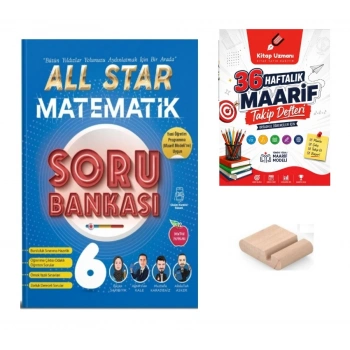 6.Sınıf Matematik ALL STAR Soru Bankası 2027 Maarif Modeli+Telefon Tutucu+Maarif Defteri