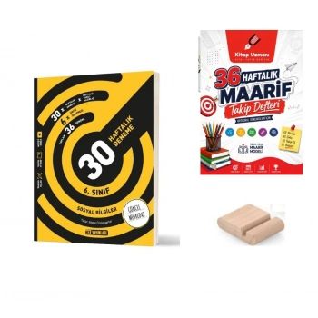6. Sınıf Sosyal Haftalık Deneme+Çözüm Ayracı+Telefon Tutucu