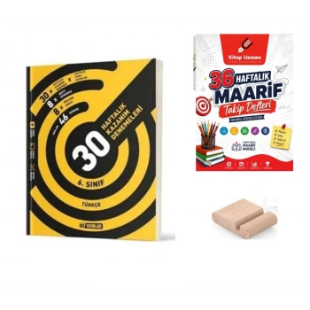 6. Sınıf Türkçe Haftalık Deneme+Çözüm Ayracı+Telefon Tutucu