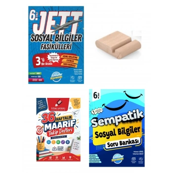 6.Sınıf Sosyal Fasikül - Sosyal Sempatik Soru Bankası+Maarif Defteri+Telefon Tutucu