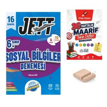 6.Sınıf Sosyal Bilgiler 16 lı Branş Denemesi+Maarif Defteri+Telefon Tutucu