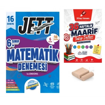 6.Sınıf Matematik 16 lı Branş Denemesi+Maarif Defteri+Telefon Tutucu
