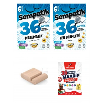 6.Sınıf Türkçe Matematik 36 Hafta Türkçe Kazanım Denemeleri+Maarif Defteri+Telefon Tutucu
