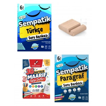 6.Sınıf Türkçe Paragraf Sempatik Soru Bankası+Telefon Tutucu+Maarif Defteri