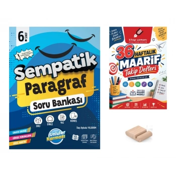 6.Sınıf Paragraf Sempatik Soru Bankası+Telefon Tutucu+Maarif Defteri