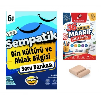 6.Sınıf Din Kültürü Sempatik Soru Bankası+Telefon Tutucu+Maarif Defteri