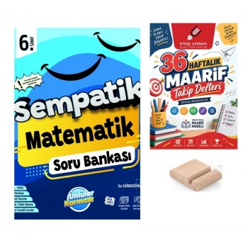 6.Sınıf Matematik Sempatik Soru Bankası+Telefon Tutucu+Maarif Defteri