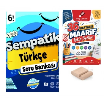 6..Sınıf Türkçe Sempatik Soru Bankası+Telefon Tutucu+Maarif Defteri