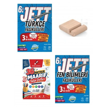 6.Sınıf Fen Bilimleri Türkçe JETT Fasikülleri Maarif Müfredatı+Maarif Defteri+Telefon Tutucu