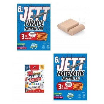 6.Sınıf Türkçe Matematik JETT Fasikülleri Maarif Müfredatı+Maarif Defteri+Telefon Tutucu