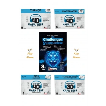 LGS 4 + 1 Özel Set ( Türkçe - Matematik -Fen Bilimleri - İnkılap Kafa Testler +  5li Genel Deneme)