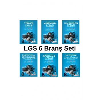 LGS Tüm Dersler Soru Bankası 6lı Set ( Türkçe+Matematik+Fen+İnkılap+Din + İngilizce Soru Kafası)