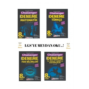 LGS Challenger 4 Branş Denemesi ( Türkçe + Matematik + Fen  + İnkılap   Branş Denemeleri)