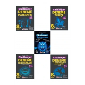 LGS Challenger 4 Branş Denemesi+5li Deneme (Türkçe+Matematik+Fen+İnkılap Branş Deneme+5li Deneme)