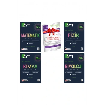 AYT Matematik + Fizik + Kimya + Biyoloji SAYISAL Branş Denemeleri +TYT Türkiye Geneli Deneme HEDİYE