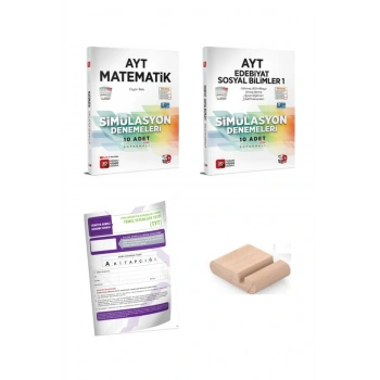 3D AYT Matematik Sosyal Bilimler 1 Simülasyon Deneme YKS 2026 + Telefon Tutucu + TYT Deneme