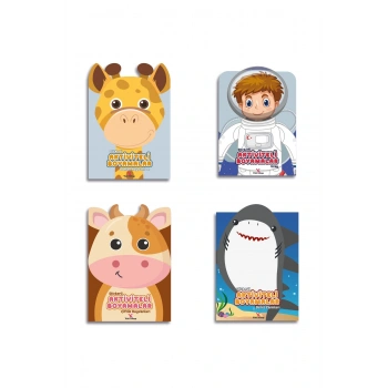 3 -5 Yaş Stickerlı Aktiviteli ve Boyamalar (4 Kitap)