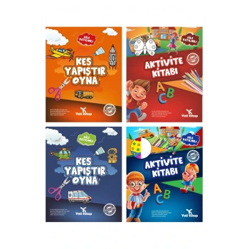 4 -6 Yaş Kes Yapıştır Oyna 1 -2 / Aktivite kitabı 1 -2 / Aile Katılımlı