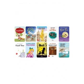 9-12 Yaş Çocuk Klasikleri Hikayeler 10 Kitap - Meb Tavsiyeli - 100 Temel Eser Okuma Takip Ayracı