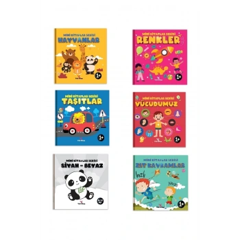 0-2 Yaş Bebek Gelişim - İlk Kitabım Serisi (0-24 Ay Bebek Kitapları) 6 Kitap Kutulu Set