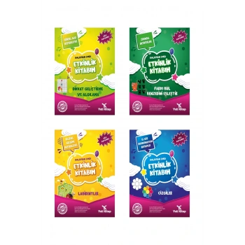 4 -6 Yaş Kolaydan Zora Dikkat Geliştirme Seti - Aile Katılımlı - Bilsem Ön Hazırlık - 4 Kitap