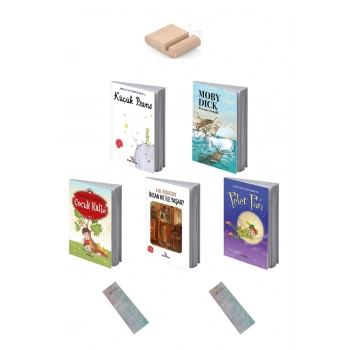 9-12 Yaş Çocuk Klasikleri Hikaye 5 Kitap - Meb Tavsiyeli 100 Temel Eser+ Okuma Takip Ayracı