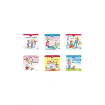 4-6 Yaş Elif ve Sağlık Serisi/6 Kitap/ Okul Öncesi Değerler Eğitimi+Okuma Takip Ayracı..!