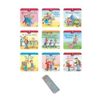 4-6 Yaş Elif İle Sosyal Beceriler Serisi/9 Kitap/ Okul Öncesi Değerler Eğitimi+Okuma Takip Ayracı..!