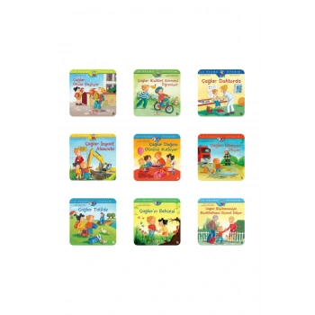 4-6 Yaş Çağlar ile Dış Çevre Serisi /9 Kitap/ Okul Öncesi Değerler Eğitimi+Okuma Takip Ayracı..!